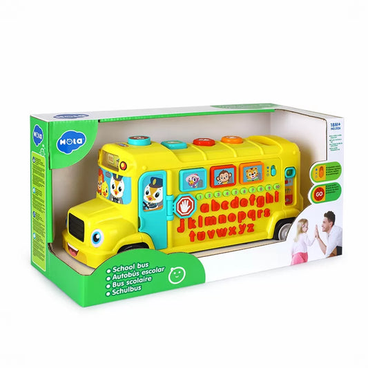 AUTOBUZ SCOLAR EDUCATIV CU SUNETE SI LUMINI, HOLA