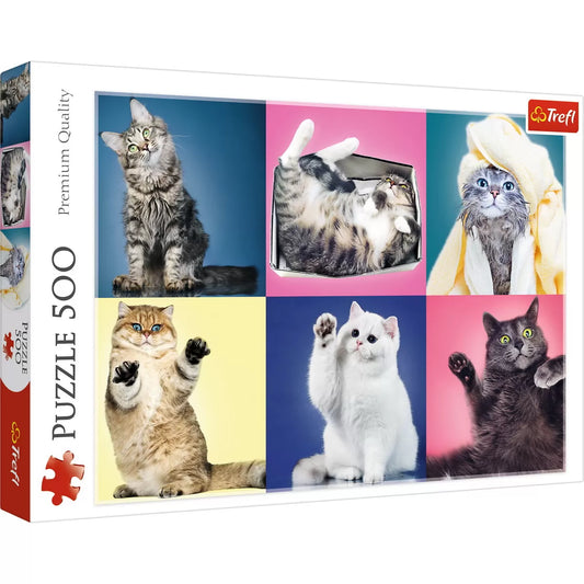 PUZZLE TREFL 500 PISICUTE, TREFL 500P