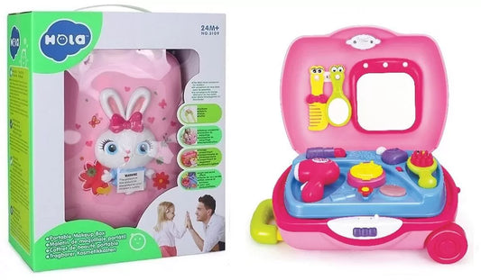 TROLER CU SET COAFURA SI ACCESORII FRUMUSETE, HOLA