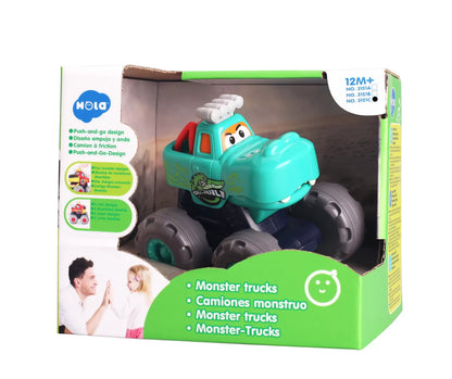 MASINUTA BEBE MONSTER TRUCK CROCODILUL, HOLA