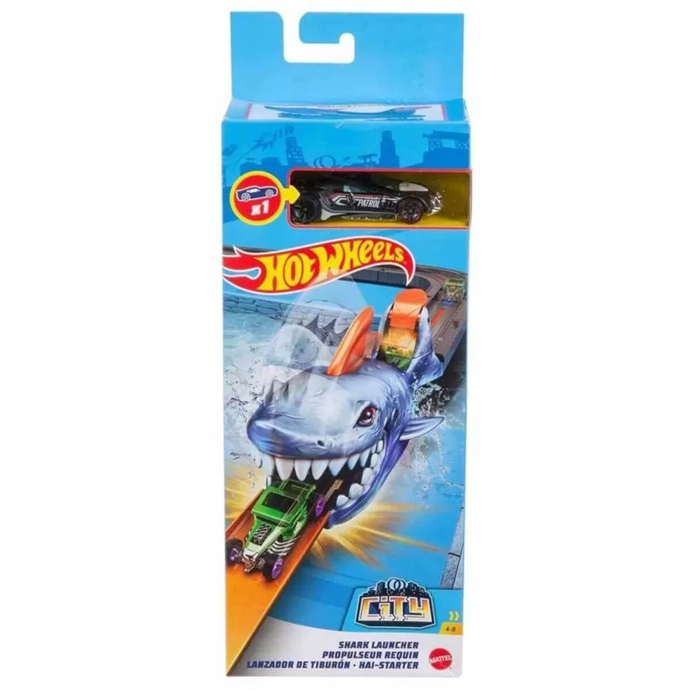 HOT WHEELS GAMA CITY SHARK LANSATOR, HOT WHEELS - CITY
