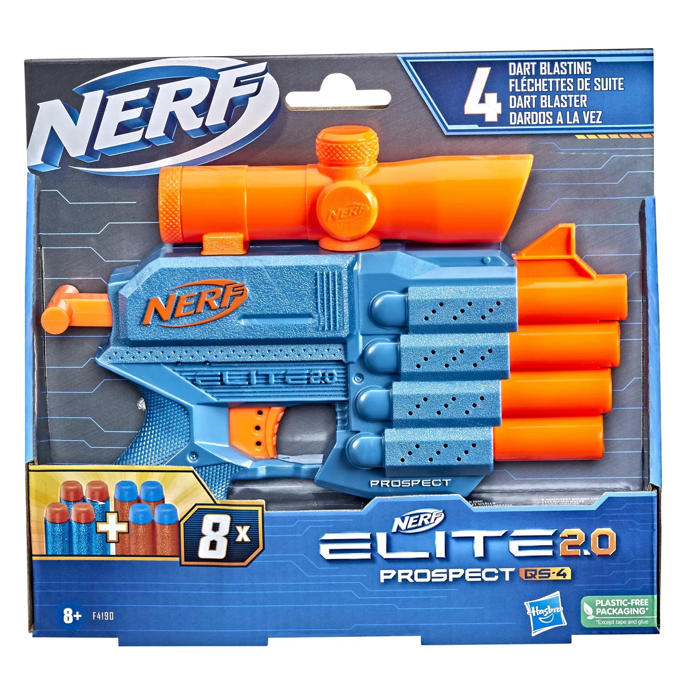 NERF BLASTER ELITE 2.0 PROSPECT QS 4, NERF