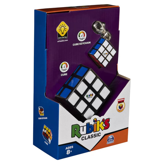 SET CUB RUBIK 3X3 CLASIC SI BRELOC ORIGINALE, RUBIK
