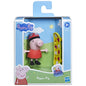 PEPPA PIG FIGURINA PRIETENII AMUZANTI PEPPA PIG CU SKATEBOARD 7CM, PEPPA PIG