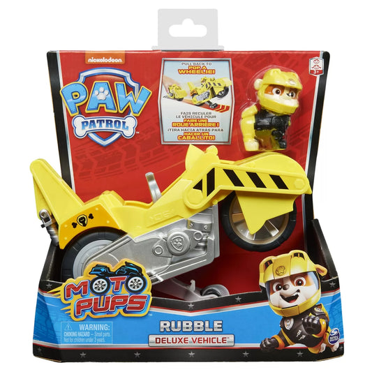 PATRULA CATELUSILOR MOTO PUPS RUBBLE SI MOTOCICLETA DELUXE, PATRULA CATELUSILOR