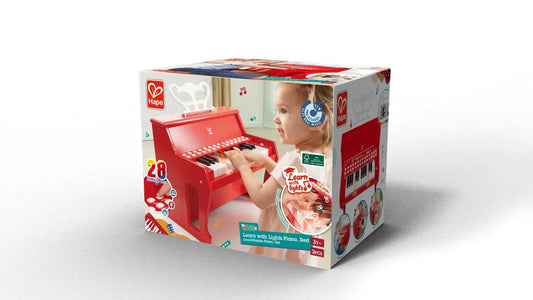 HAPE PIAN ELECTRONIC ROSU CU LUMINI, HAPE