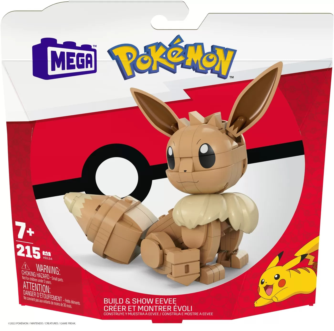 POKEMON MEGA CONSTRUX SET DE CONSTRUCTIE EEVEE, POKEMON