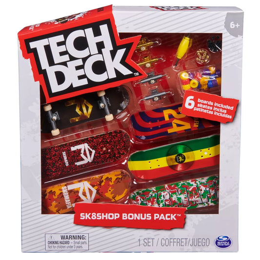 TECH DECK PACHET 6 PIESE CU ACCESORII FINGERBOARD SK8MAFIA, TECH DECK