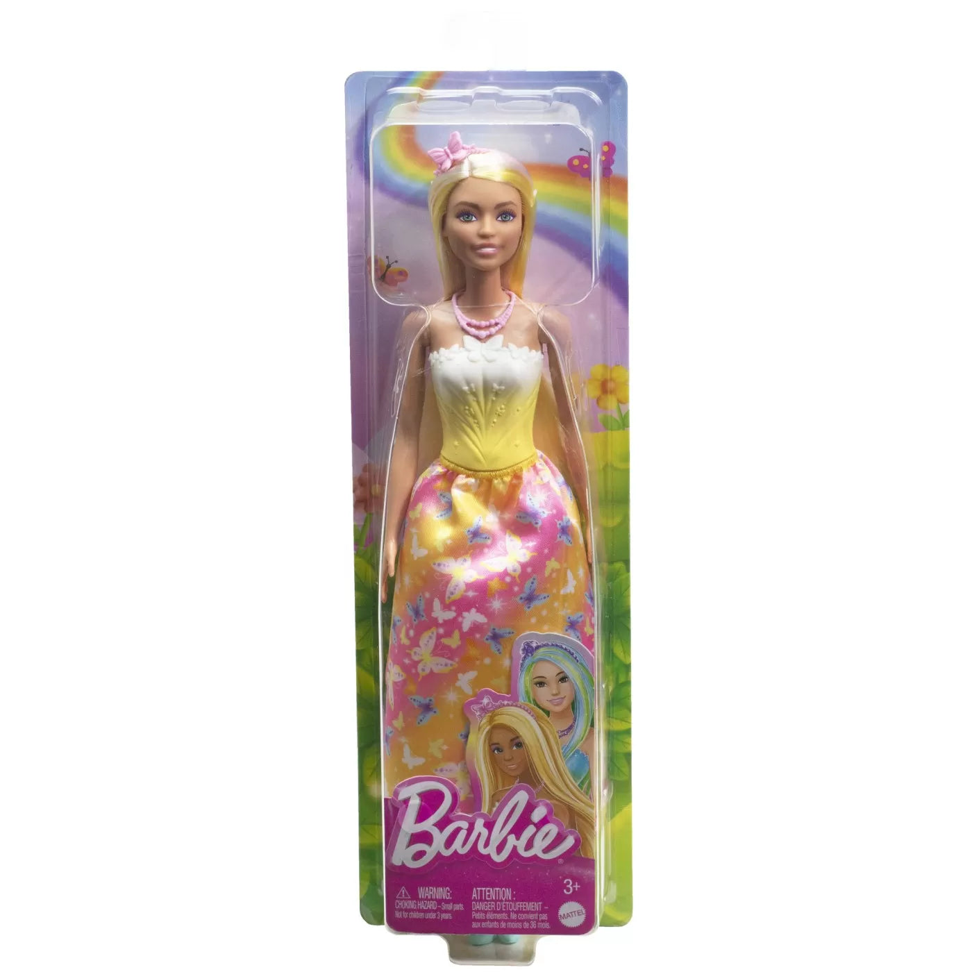 BARBIE PAPUSA BARBIE CU PARUL BLOND SI GALBEN, BARBIE - DREAMTOPIA