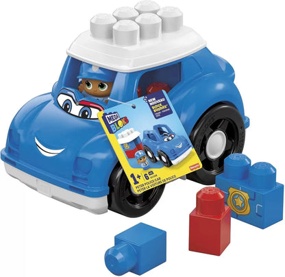MEGA BLOKS FIRST BUILDERS VEHICUL PETER POLICE, MEGA BLOKS
