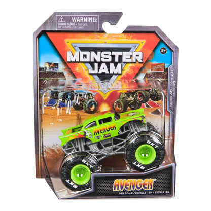 MONSTER JAM MASINUTA METALICA AVENGER SCARA 1 LA 64, MONSTER JAM