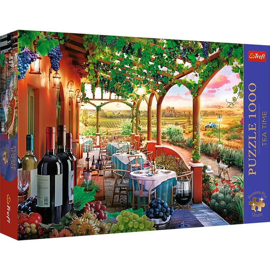 PUZZLE TREFL 1000 PREMIUM PLUS TEA TIME PODGORIA ITALIANA, TREFL 1000P