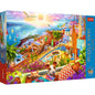 PUZZLE 1000 PREMIUM PLUS TEA TIME VIZITAND SANTORINI, TREFL 1000P