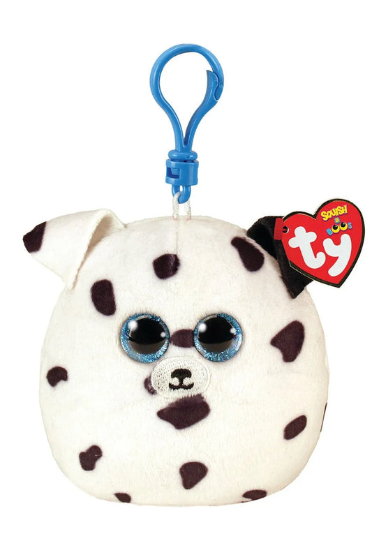 PLUS BRELOC TY 8.5CM SQUISHY BEANIES FETCH CATEL DALMATIAN, BRELOC 8.5CM