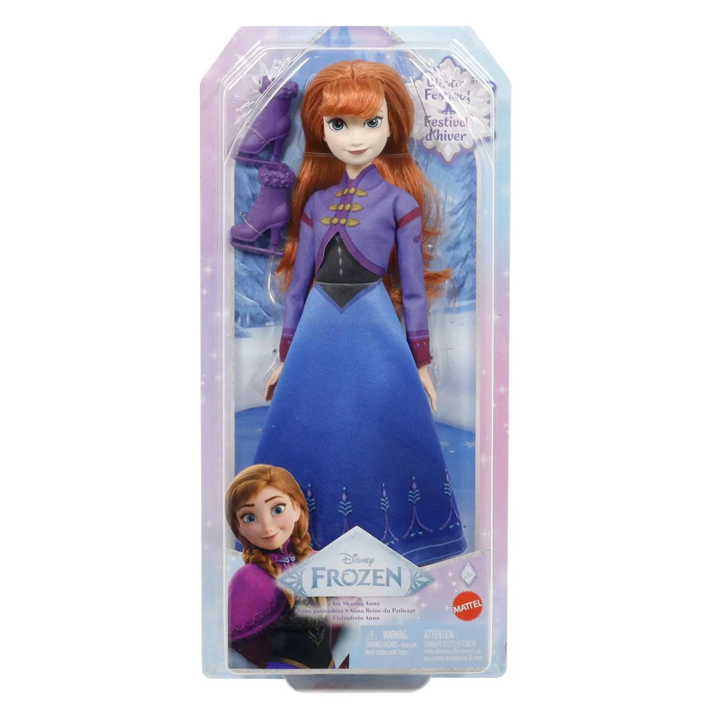 DISNEY FROZEN PAPUSA ANNA PATINATOARE, DISNEY FROZEN