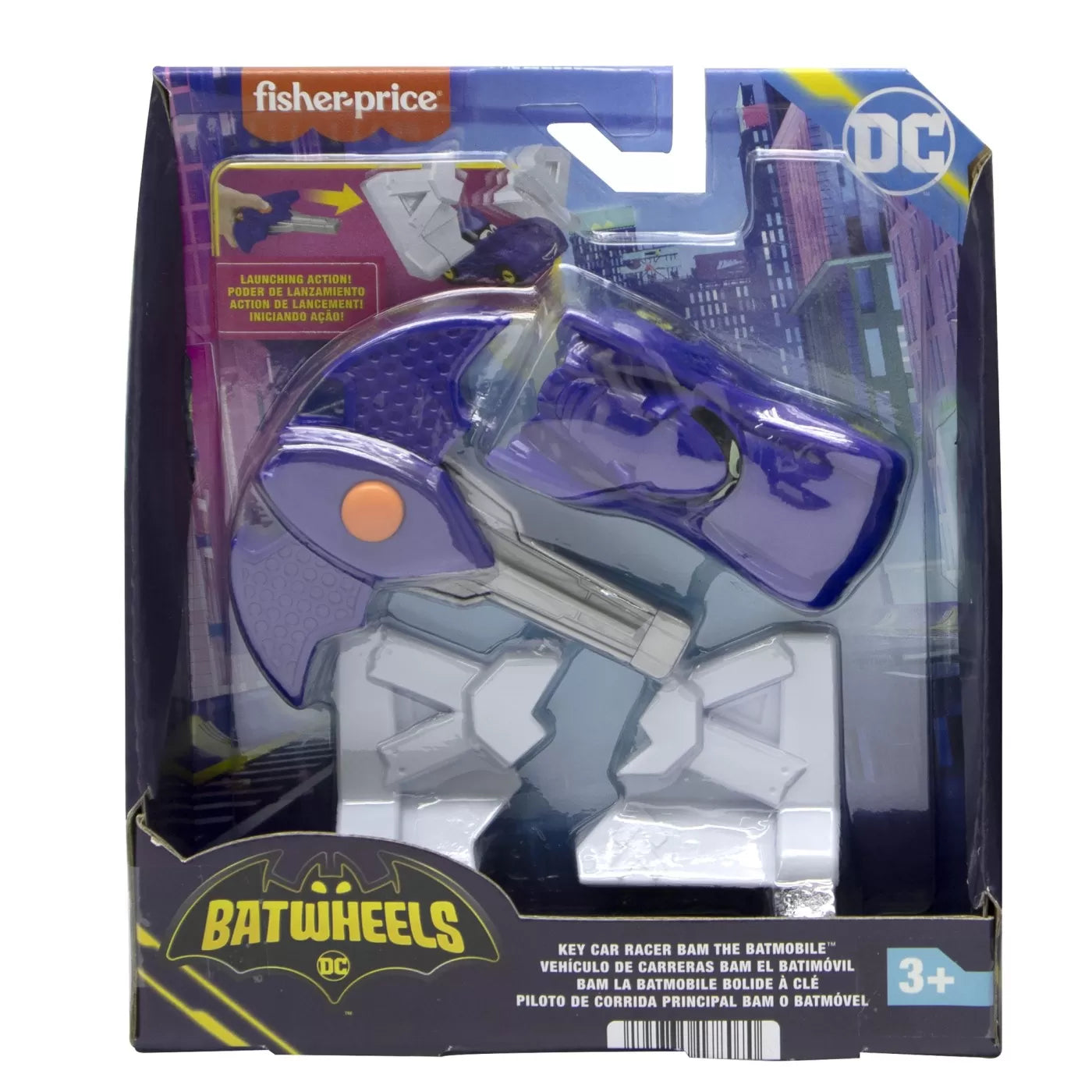FISHER PRICE BATWHEELS MASINUTA ALBASTRA SCARA 1:55, FISHER PRICE - BATWHEELS