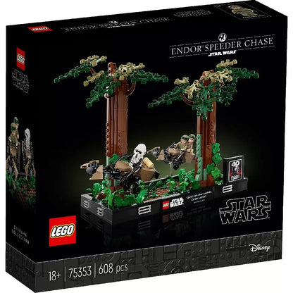 LEGO STAR WARS DIORAMA DE URMARIRE CU SPEEDERUL PE ENDOR 75353, LEGO STAR WARS TM