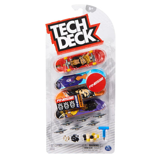 TECH DECK PACHET 4 PIESE FINGERBOARD FINESSE 9.6CM , TECH DECK
