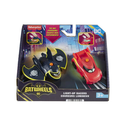 FISHER PRICE BATWHEELS SET 2 MASINUTE CU LUMINI REDBIRD SI BATWING SCARA 1:55, FISHER PRICE - BATWHEELS