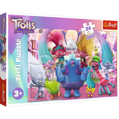 PUZZLE TREFL 24 MAXI IN LUMEA TROLILOR, TREFL 24M