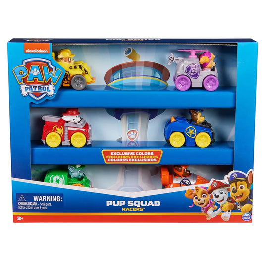 PATRULA CATELUSILOR PUP SQUAD RACERS PACHET CADOU 6 VEHICULE DE BAZA, PATRULA CATELUSILOR