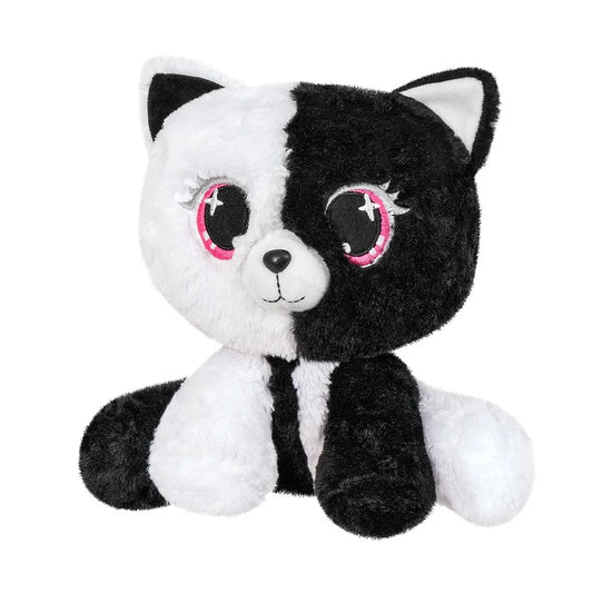 PLUS PISICA NEGRU CU ALB 25CM, STIP