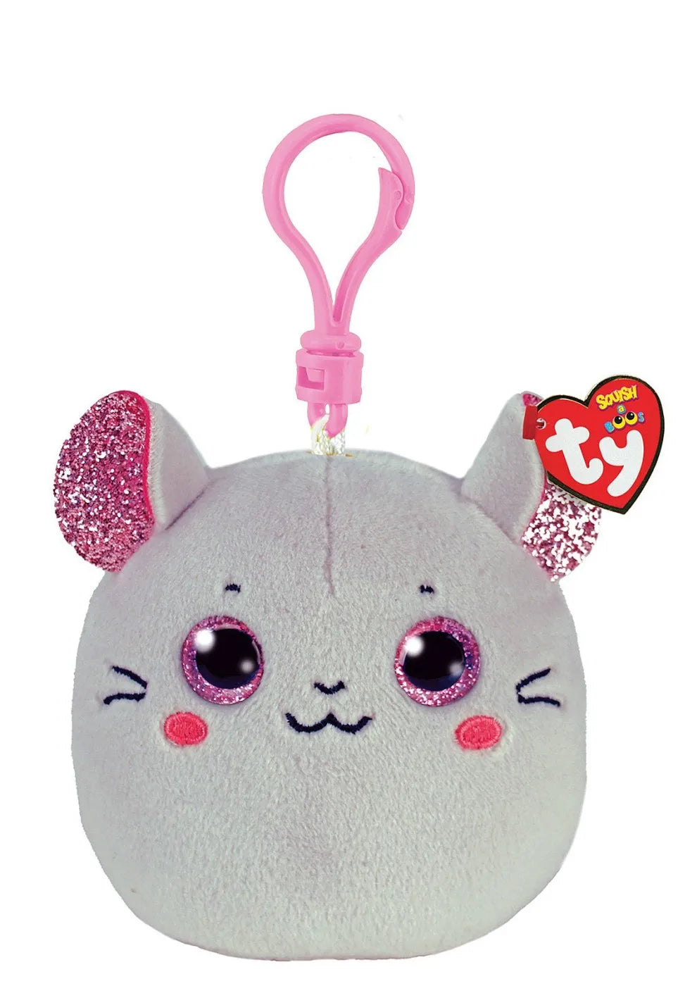 PLUS BRELOC TY 8.5CM SQUISHY BEANIES SORICEL CATNIP, BRELOC 8.5CM