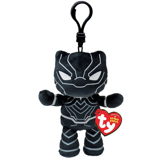 PLUS BRELOC TY 8.5CM BEANIE BABIES MARVEL BLACK PANTHER, BRELOC 8.5CM