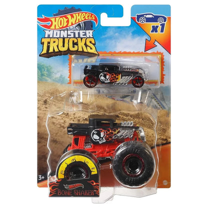 HOT WHEELS MONSTER TRUCK SI MASINUTA METALICA BONE SHAKER, HOT WHEELS - MONSTER TRUCK