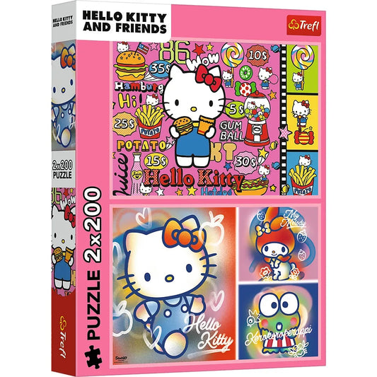 PUZZLE TREFL 2X200 HELLO KITTY SI PRIETENII, TREFL 2X200