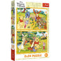 PUZZLE TREFL 2X24 DISNEY WINNIE THE POOH ZI DE JOACA CU WINNIE SI PRIETENII , TREFL 2X24