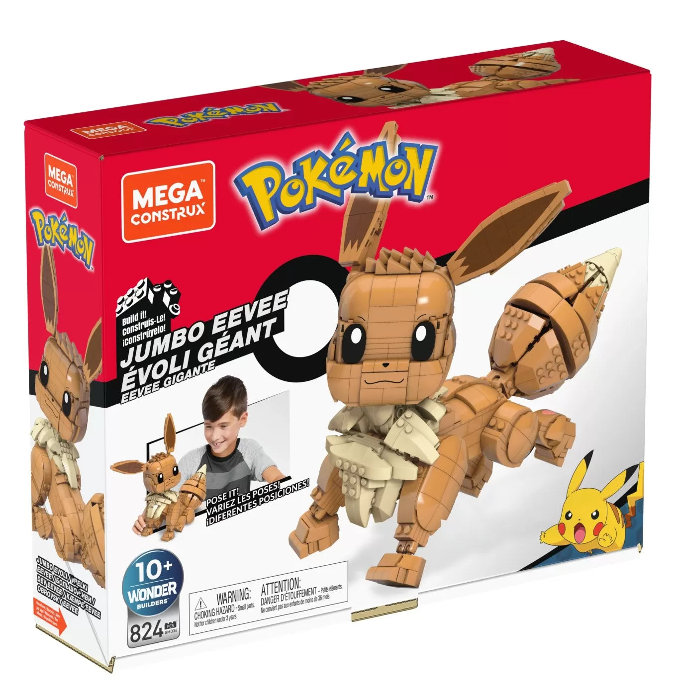 POKEMON MEGA CONSTRUX JUMBO EEVEE, POKEMON