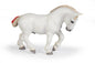 PAPO FIGURINA PERCHERON ALB CAL DE POVARA, RASE DE CAI SI PONEI
