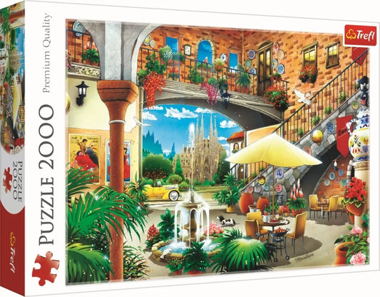 PUZZLE TREFL 2000 VEDERE DIN BARCELONA, TREFL 2000P