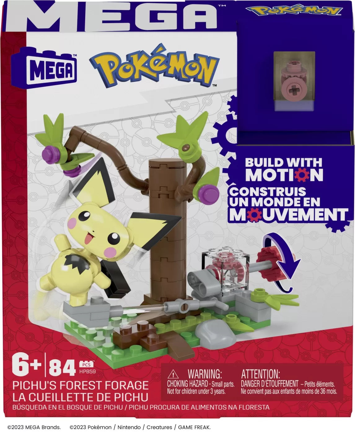POKEMON MEGA SET DE CONSTRUCTIE FORAJELE FORESTIERE ALE LUI PICHU, POKEMON