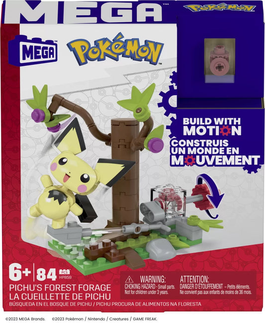 POKEMON MEGA SET DE CONSTRUCTIE FORAJELE FORESTIERE ALE LUI PICHU, POKEMON