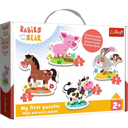PUZZLE TREFL BABY CLASIC LA FERMA 14 PIESE, TREFL BABY