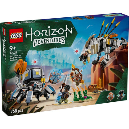 LEGO HORIZON ADVENTURES ALOY SI VARL VS SHELL WALKER SI SAWTOOTH 77037, LEGO HORIZON ADVENTURES