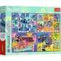 PUZZLE TREFL 4X250 DISNEY UIMITORUL STITCH, TREFL 4X250