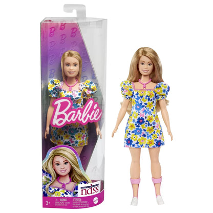 PAPUSA BARBIE FASHIONISTA BLONDA CU SINDROM DOWN, BARBIE - FASHIONISTAS