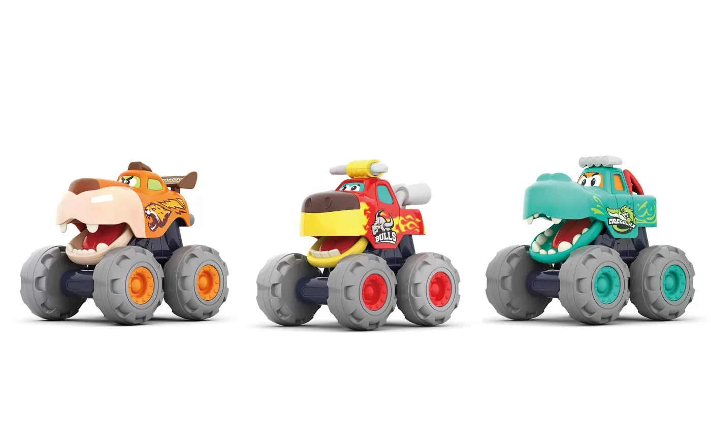 SET 3 MASINUTE BEBE MONSTER TRUCK, HOLA