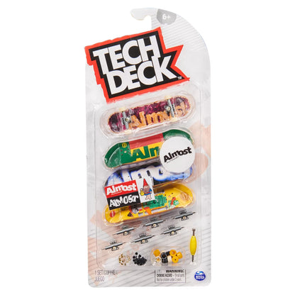 TECH DECK PACHET 4 PIESE FINGERBOARD ALMOST 9.6CM, TECH DECK