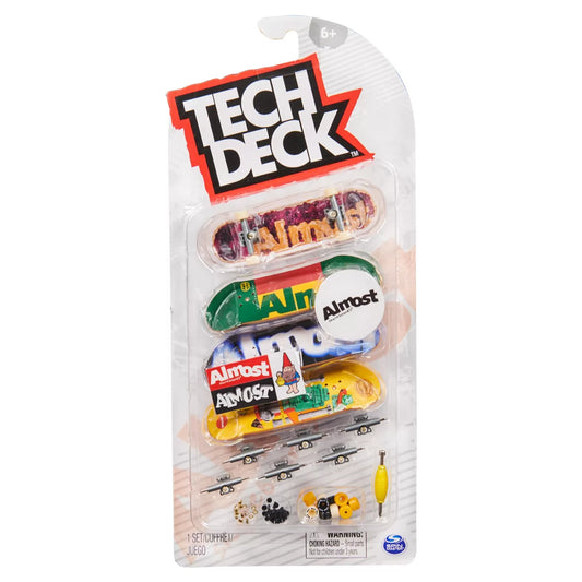 TECH DECK PACHET 4 PIESE FINGERBOARD ALMOST 9.6CM, TECH DECK