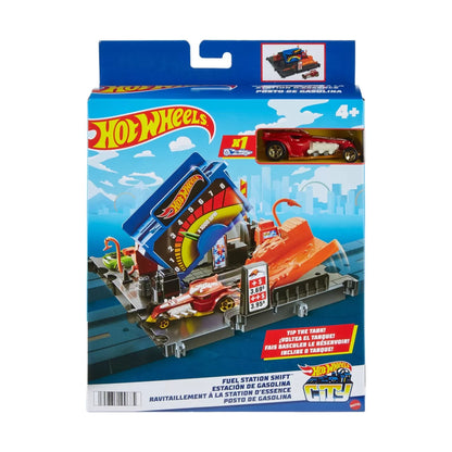 HOT WHEELS CITY EXPLORER PISTA FUEL STATION SHIFT, HOT WHEELS - CITY