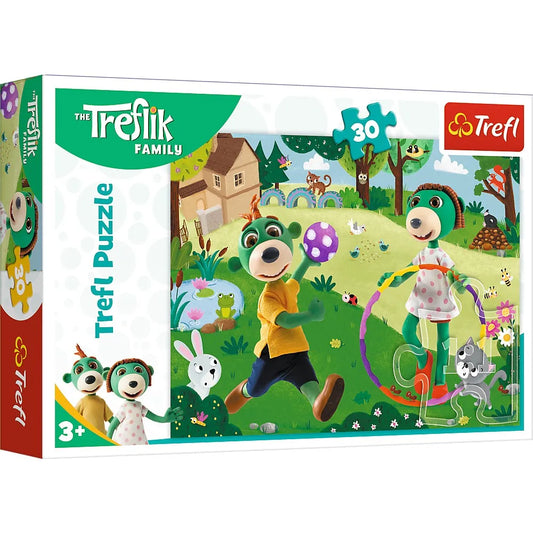 PUZZLE TREFL 30 FAMILIA TREFELIK ORA DE JOACA, TREFL 30P