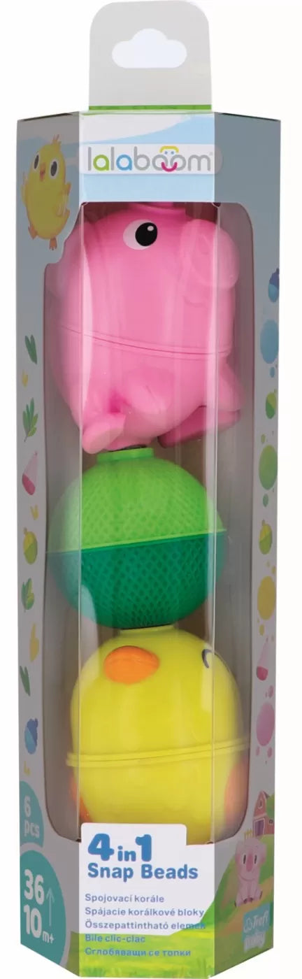 LALABOOM JOC DE DEZVOLTARE BEBE MONTESSORI 6 PIESE, LALABOOM