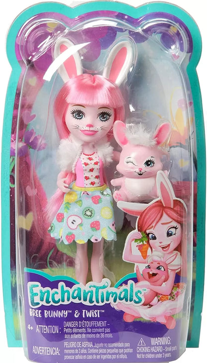 ENCHANTIMALS PAPUSI CU ANIMALUTE BREE BUNNY SI TWIST, ENCHANTIMALS - PAPUSI