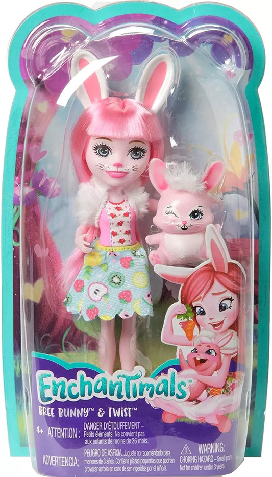 ENCHANTIMALS PAPUSI CU ANIMALUTE BREE BUNNY SI TWIST, ENCHANTIMALS - PAPUSI