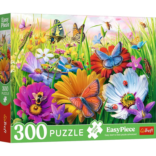 PUZZLE TREFL 300 EASY PIECE INSECTE IN LUNCA, TREFL 300P
