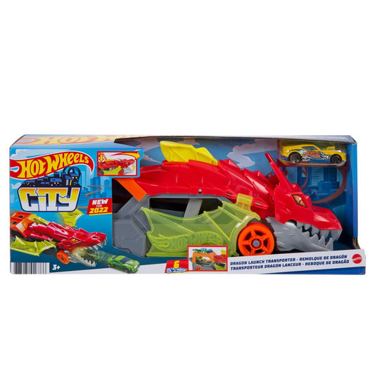 HOT WHEELS CITY TRANSPORTATORUL DRAGON, HOT WHEELS - CITY